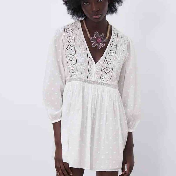 za summer women dress embroidery v-neck loose office lady hollow out puff sleeve elegant girls a-line causal outfits 210422, Black;gray
za summer women dress embroidery v-neck loose office lady hollow out puff sleeve elegant girls a-line causal outfits 210422, Black;gray