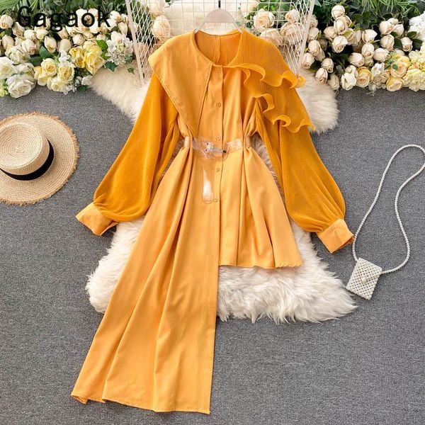 women's blouses & shirts gagaok women high street long blouse 2021 spring autumn solid ruffles puff sleeve loose korean fashion wild, White
women's blouses & shirts gagaok women high street long blouse 2021 spring autumn solid ruffles puff sleeve loose korean fashion wild, White