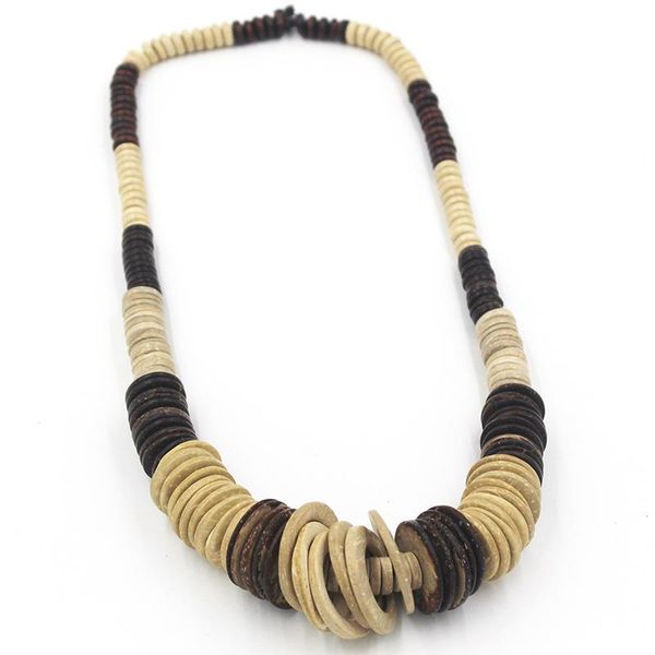 pendant necklaces luxury big necklace natural wooden beads multicolor flat round coconut shell crafts spacer for women bijoux, Silver
pendant necklaces luxury big necklace natural wooden beads multicolor flat round coconut shell crafts spacer for women bijoux, Silver