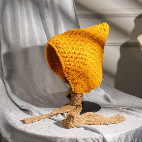 wool cute pointed warm designer fashion knitted children's autumn and winter lei feng ear protection hat, Blue;gray
wool cute pointed warm designer fashion knitted children's autumn and winter lei feng ear protection hat, Blue;gray