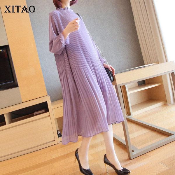 casual dresses xitao thin dress fashion women pullover goddess fan style plus size long elastic waist 2021 autumn dzl1741, Black;gray
casual dresses xitao thin dress fashion women pullover goddess fan style plus size long elastic waist 2021 autumn dzl1741, Black;gray