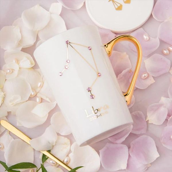 water bottles ceramic coffee cup constellation theme star diamond gift box with lid and spoon zodiac milk drink 420ml
water bottles ceramic coffee cup constellation theme star diamond gift box with lid and spoon zodiac milk drink 420ml