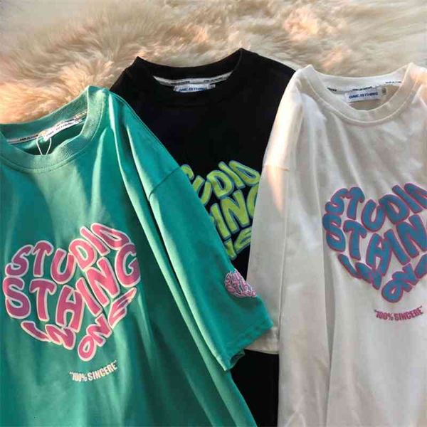 women's t-shirt 2021 foam love high street short sleeve fashion summer korean loose cotton lovers xo3g, White
women's t-shirt 2021 foam love high street short sleeve fashion summer korean loose cotton lovers xo3g, White