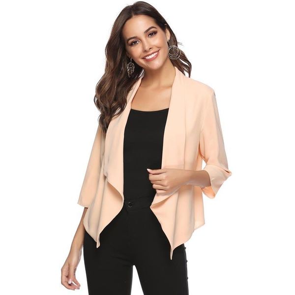 women's blouses & shirts abollria summer chiffon cardigan female seven sleeve solid color blouse irregular cardigans short coat for bea, White
women's blouses & shirts abollria summer chiffon cardigan female seven sleeve solid color blouse irregular cardigans short coat for bea, White