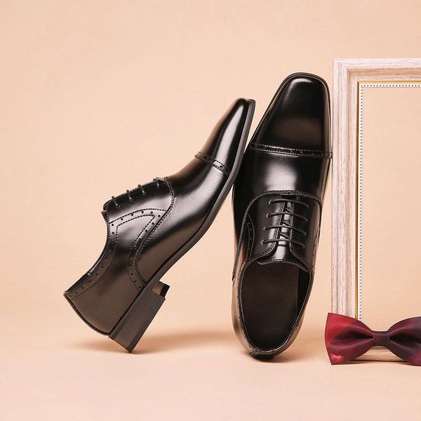 dress shoes x0040 men formal leather business casual office luxury male breathable oxfords, Black
dress shoes x0040 men formal leather business casual office luxury male breathable oxfords, Black