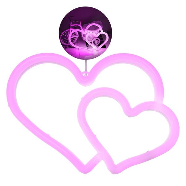 night lights dual-heart neon sign battery/usb powered hangable artistic wall lamp acrylic decorative love light couple gifts
night lights dual-heart neon sign battery/usb powered hangable artistic wall lamp acrylic decorative love light couple gifts