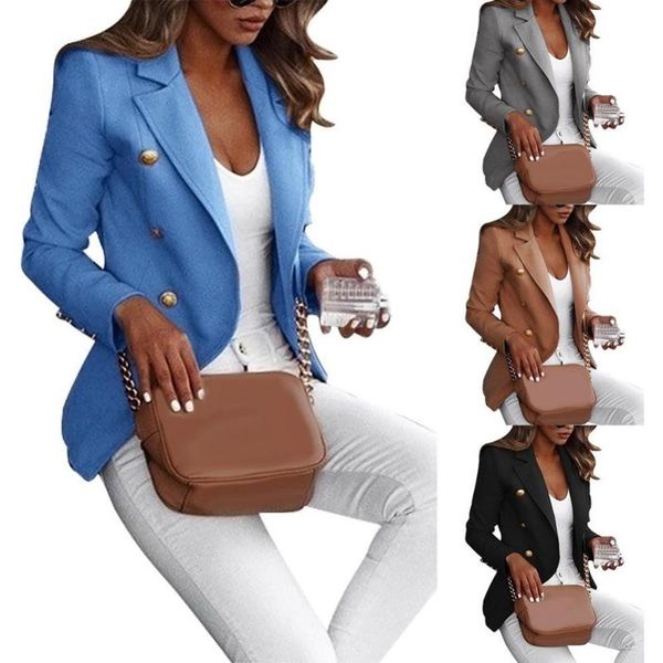 women's suits & blazers chic lady autumn lapel solid color slim-fit coat long sleeve women jacket blazer fashion jackets office work su, White;black
women's suits & blazers chic lady autumn lapel solid color slim-fit coat long sleeve women jacket blazer fashion jackets office work su, White;black