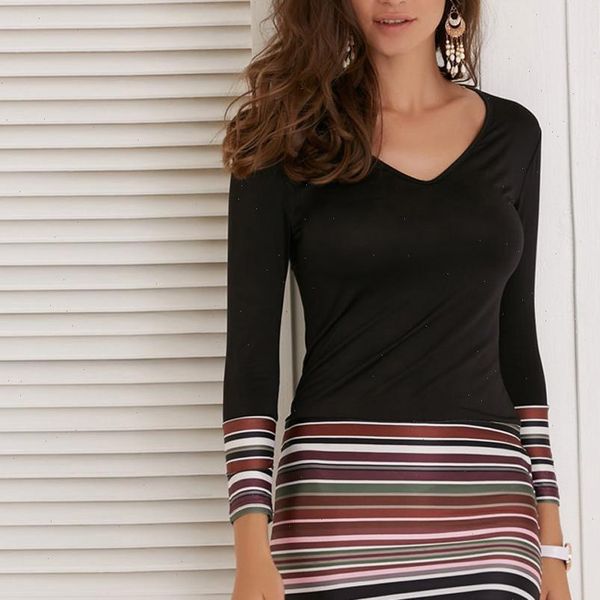 striped patchwork v neck women dresses long sleeve evening party vestidos de verano roupa feminina club kleider dame, Black;gray
striped patchwork v neck women dresses long sleeve evening party vestidos de verano roupa feminina club kleider dame, Black;gray