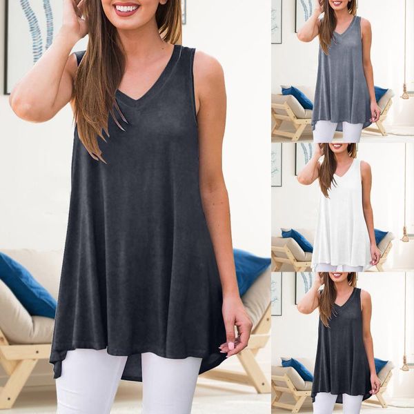 women's t-shirt women white tank v neck basic solid color casual flowy summer sleeveless t shirt oversize woman tunic 2021
women's t-shirt women white tank v neck basic solid color casual flowy summer sleeveless t shirt oversize woman tunic 2021
