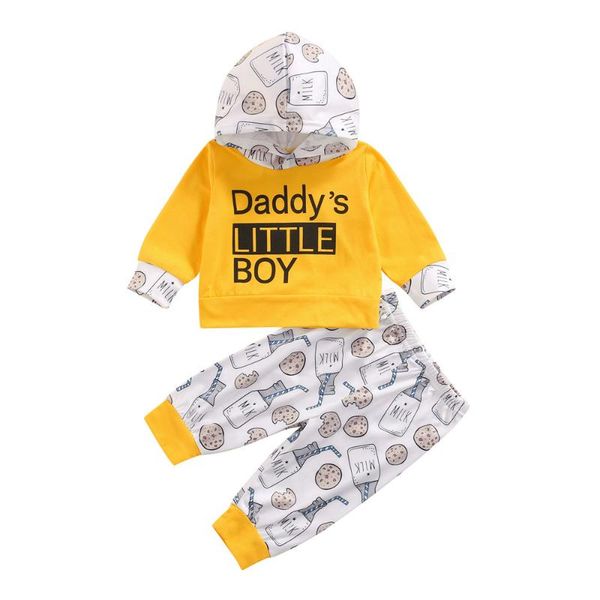 clothing sets 2021 0-3y casual kids baby set daddy boy letter print patchwork long sleeve hooded pullover+milk bottle pants fall 2pcs, White
clothing sets 2021 0-3y casual kids baby set daddy boy letter print patchwork long sleeve hooded pullover+milk bottle pants fall 2pcs, White
