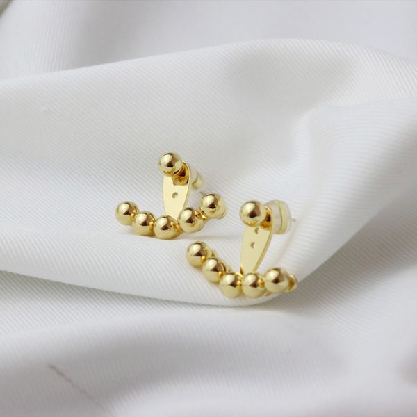 wang ziwen's same earrings in autumn and winter metal temperament high sense pea earrings detachable, Golden
wang ziwen's same earrings in autumn and winter metal temperament high sense pea earrings detachable, Golden