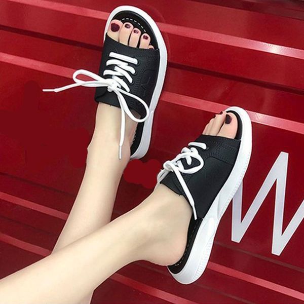 slippers karin ins leisure fashion brand shoes women plus size 36-45 lace-up slip-on flat with oepn toe summer stylish, Black
slippers karin ins leisure fashion brand shoes women plus size 36-45 lace-up slip-on flat with oepn toe summer stylish, Black