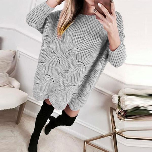women's sweaters anti-shrink fabulous loose hem round neck lady sweater wave texture all match for work, White;black
women's sweaters anti-shrink fabulous loose hem round neck lady sweater wave texture all match for work, White;black
