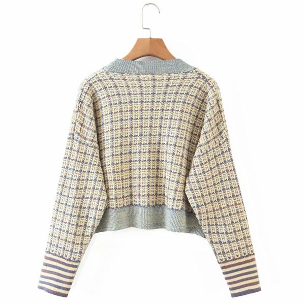 sweaters small fragrance women's knit single breasted v-neck harajuku korean style autumn new loose plaid chic female sweater, White;black
sweaters small fragrance women's knit single breasted v-neck harajuku korean style autumn new loose plaid chic female sweater, White;black