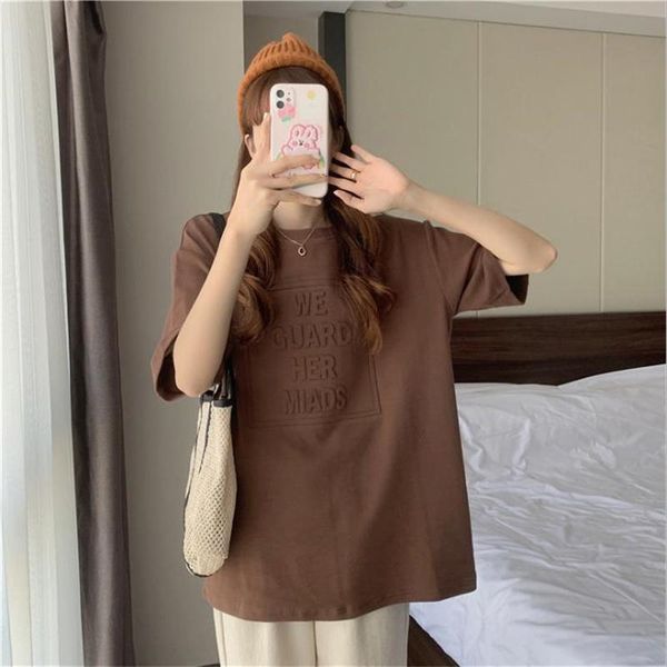 arrival summer women fashion casual stylish loose versatile solid color simple style round collar female youth cloth women's t-shirt, White
arrival summer women fashion casual stylish loose versatile solid color simple style round collar female youth cloth women's t-shirt, White