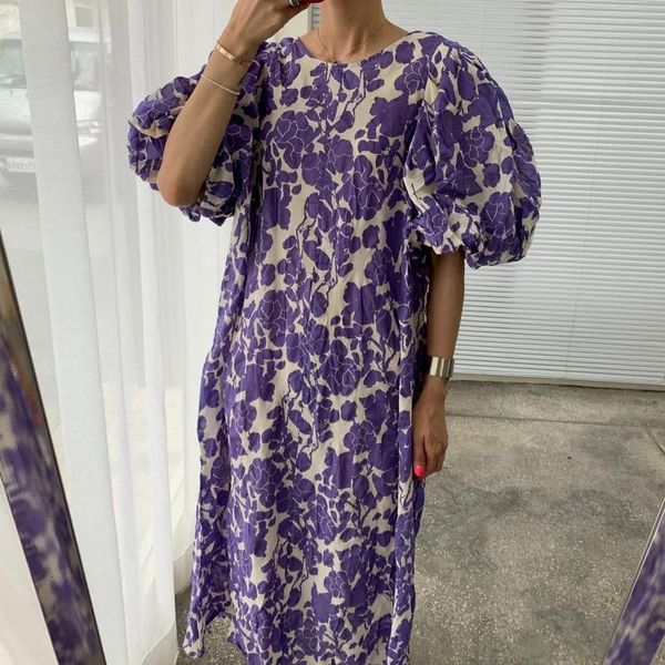casual dresses o neck puff sleeve summer dress women robe femme loose floral printed female korean vintage vestidos 14389, Black;gray
casual dresses o neck puff sleeve summer dress women robe femme loose floral printed female korean vintage vestidos 14389, Black;gray