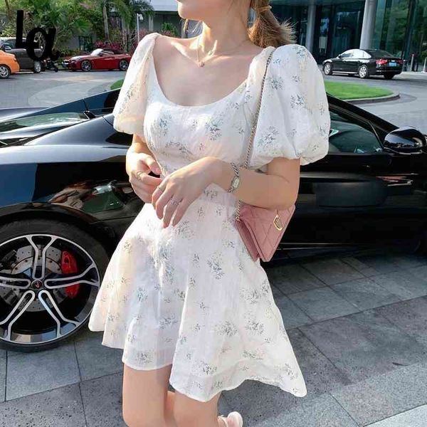 summer elegant dress women puff sleeve french floral print mini office lady korean japan style kawaii 210519, Black;gray
summer elegant dress women puff sleeve french floral print mini office lady korean japan style kawaii 210519, Black;gray