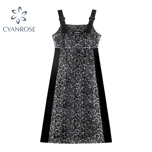 high street fashion sleeveless women's dress a-line spliced leopard print gothic party clubwear mini crop dresses vestidos 210417, Black;gray
high street fashion sleeveless women's dress a-line spliced leopard print gothic party clubwear mini crop dresses vestidos 210417, Black;gray