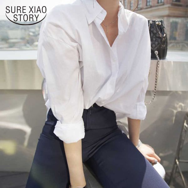 arrival women solid turn-down collar white shirt batwing sleeve button up long blouse korea style feminina blusa 11274 210528
arrival women solid turn-down collar white shirt batwing sleeve button up long blouse korea style feminina blusa 11274 210528