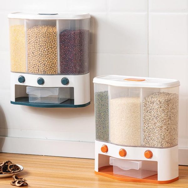 wall-mounted seperated grain cereal can rice storage box classification metering cylinder automatic plastic bottles & jars
wall-mounted seperated grain cereal can rice storage box classification metering cylinder automatic plastic bottles & jars