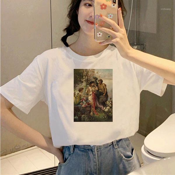 women's t-shirt basic o-neck lady harajuku kawaii beautiful summer casual graphic camisas, White
women's t-shirt basic o-neck lady harajuku kawaii beautiful summer casual graphic camisas, White