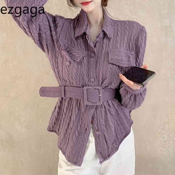 ezgaga bandage shirts women elegant chic turn-down collar pockets solid long sleeve korean office lady fashion blusas 210430, White
ezgaga bandage shirts women elegant chic turn-down collar pockets solid long sleeve korean office lady fashion blusas 210430, White