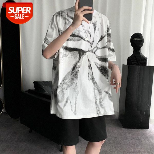 tie-dye t-shirt male boy short-sleeved hong kong style loose couple oversize dark men's clothing #b91u, White;black
tie-dye t-shirt male boy short-sleeved hong kong style loose couple oversize dark men's clothing #b91u, White;black