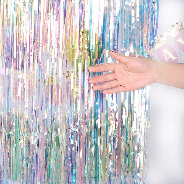 party decoration bachelor rain silk glare colorful curtain birthday holiday atmosphere background wall layout
party decoration bachelor rain silk glare colorful curtain birthday holiday atmosphere background wall layout