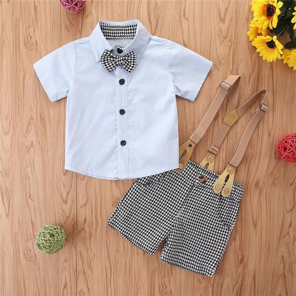 clothing sets 2 pcs infant houndstooth print outfits, baby boy button down short sleeve lapel bowknot shirt + suspender pants with pocket, White
clothing sets 2 pcs infant houndstooth print outfits, baby boy button down short sleeve lapel bowknot shirt + suspender pants with pocket, White