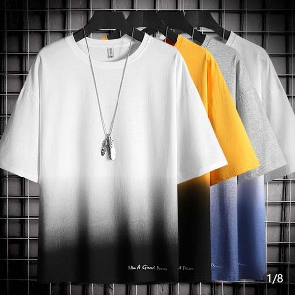men's t-shirts summer men short sleeve tshirts casual gradient print loose teens fashion harajuku clothes vintage all-match japanese st, White;black
men's t-shirts summer men short sleeve tshirts casual gradient print loose teens fashion harajuku clothes vintage all-match japanese st, White;black