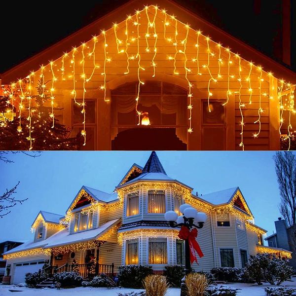 strings led curtain icicle string lights 5m droop 0.4-0.6m christmas holiday lighting for garden/eaves/party backdrops decoration
strings led curtain icicle string lights 5m droop 0.4-0.6m christmas holiday lighting for garden/eaves/party backdrops decoration