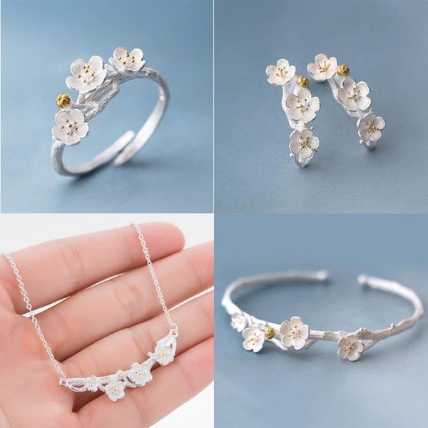 jisensp korean style cute cherry blossoms flower stud earrings for women wedding gift boucle d'oreille plant bijoux jewelry, Golden;silver
jisensp korean style cute cherry blossoms flower stud earrings for women wedding gift boucle d'oreille plant bijoux jewelry, Golden;silver