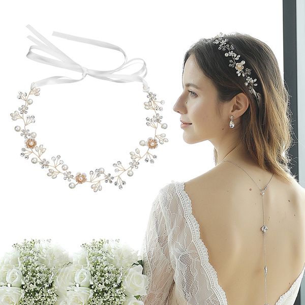 crystal bridesmaid headdress beads bridal headpiece for women jewelry flower bride hair pearl wedding combs tiaras headband, Silver
crystal bridesmaid headdress beads bridal headpiece for women jewelry flower bride hair pearl wedding combs tiaras headband, Silver