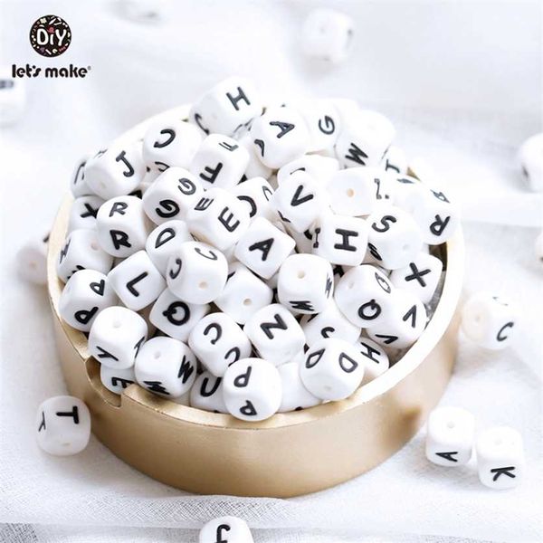 100pc silicone beads alphabet letter food grade for teething necklace in 26 s a teether let's make 220209
100pc silicone beads alphabet letter food grade for teething necklace in 26 s a teether let's make 220209