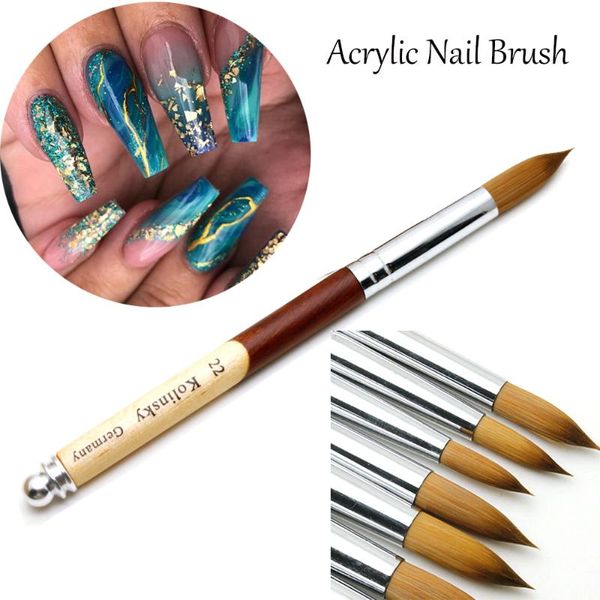 nail brushes acrylic brush good quality art wood handle gel builder manicure drawing tools size 8-24, Yellow
nail brushes acrylic brush good quality art wood handle gel builder manicure drawing tools size 8-24, Yellow