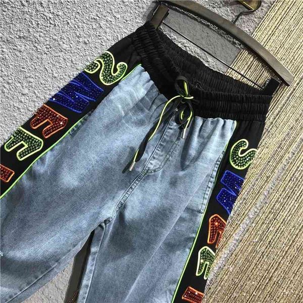 women's jeans fashion female jeans will see elastic waistband loose ankle length outdoor hip hop pants denim shreds hare women's f, Blue
women's jeans fashion female jeans will see elastic waistband loose ankle length outdoor hip hop pants denim shreds hare women's f, Blue