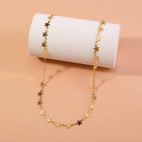 chains gold star party women's pendant necklace fashion female choker necklaces jewelry simple ladies pentagon-star gifts, Silver
chains gold star party women's pendant necklace fashion female choker necklaces jewelry simple ladies pentagon-star gifts, Silver