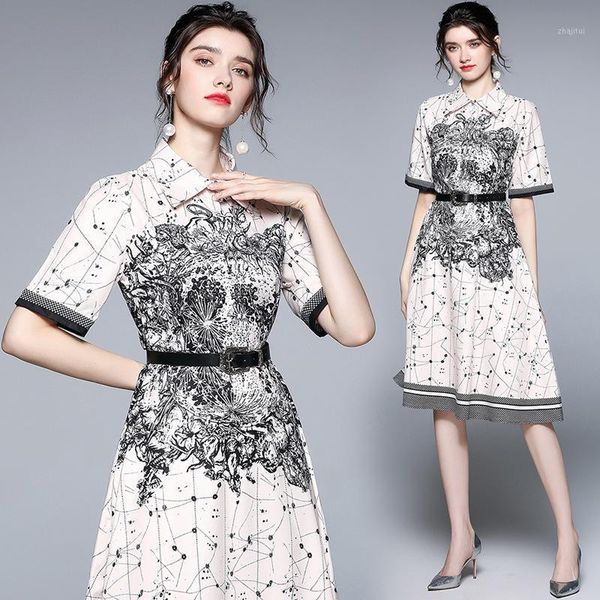 summer style women's 2021 fashion positioning printing short sleeve slim mid length dress two piece, White
summer style women's 2021 fashion positioning printing short sleeve slim mid length dress two piece, White