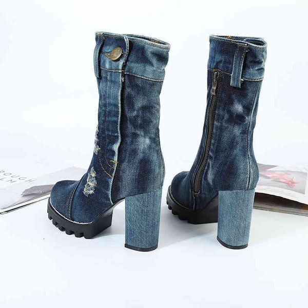 boots canvas women's shoes autumn winter high-heeled tube denim handsome motorcycle thick heel 9.5cm vintage 04u0, Black
boots canvas women's shoes autumn winter high-heeled tube denim handsome motorcycle thick heel 9.5cm vintage 04u0, Black