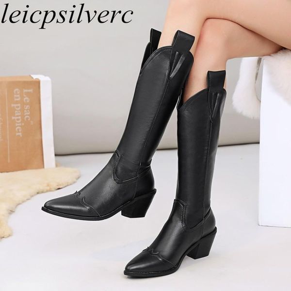 boots women's spring autumn knee-high pu motorcycle high heels pointed toe slip on square heel 2021 fashion brown, Black
boots women's spring autumn knee-high pu motorcycle high heels pointed toe slip on square heel 2021 fashion brown, Black