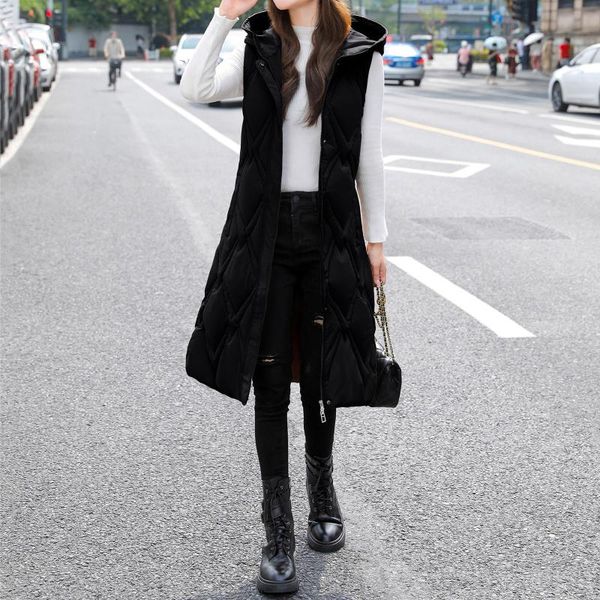 women's vests autumn winter cotton vest women ladies casual waistcoat female sleeveless long jacket slim fit warm puffer coat #t2g, Black;white
women's vests autumn winter cotton vest women ladies casual waistcoat female sleeveless long jacket slim fit warm puffer coat #t2g, Black;white