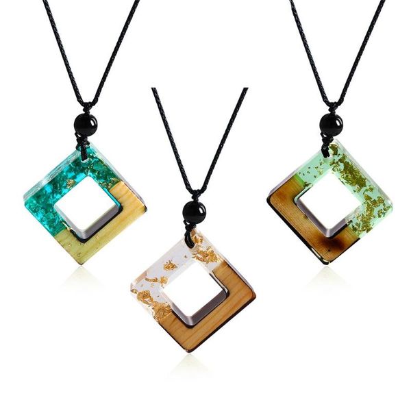 pendant necklaces 3 pcs gifts lovers rope women long chain wooden resin clear necklace, Silver
pendant necklaces 3 pcs gifts lovers rope women long chain wooden resin clear necklace, Silver