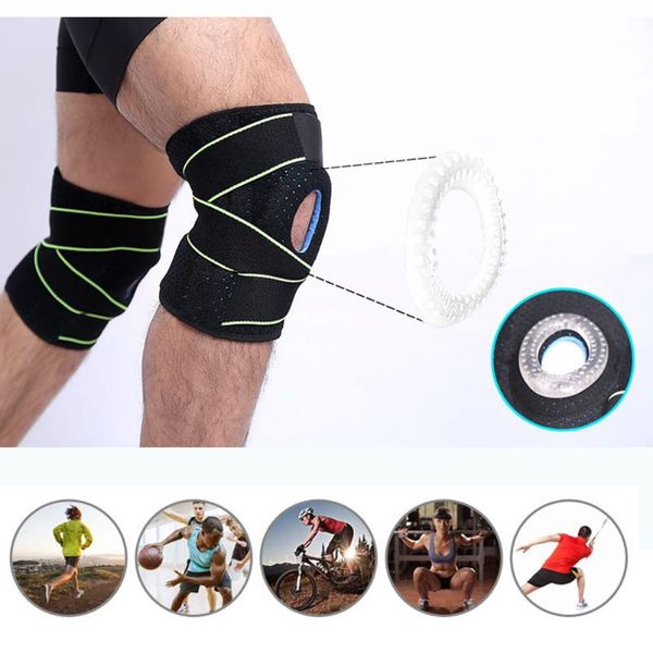 kneepad elastic bandage silicone spring kneepads sports knee pads volleyball breathable brace protector elbow, Black;gray
kneepad elastic bandage silicone spring kneepads sports knee pads volleyball breathable brace protector elbow, Black;gray