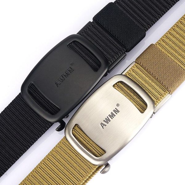 belts metal automatic buckle nylon for men wear-resistant casual tactical belt military waist canvas strap, Black;brown
belts metal automatic buckle nylon for men wear-resistant casual tactical belt military waist canvas strap, Black;brown