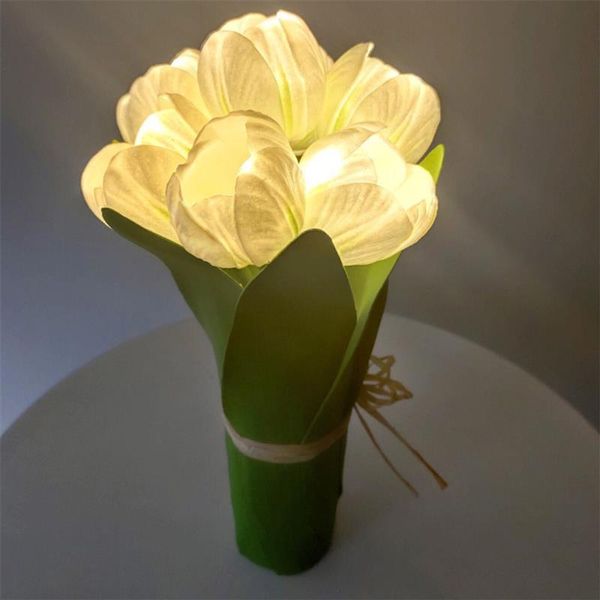 decorative flowers & wreaths simulation tulip flower led bouquet glowing warm light lamp artificial for wedding party decoration
decorative flowers & wreaths simulation tulip flower led bouquet glowing warm light lamp artificial for wedding party decoration