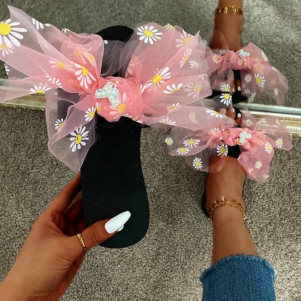slippers summer casual cute bowtie decorate small daisy bowknot wedge heel platform sandals fashion flip flops mesh beach slide, Black
slippers summer casual cute bowtie decorate small daisy bowknot wedge heel platform sandals fashion flip flops mesh beach slide, Black