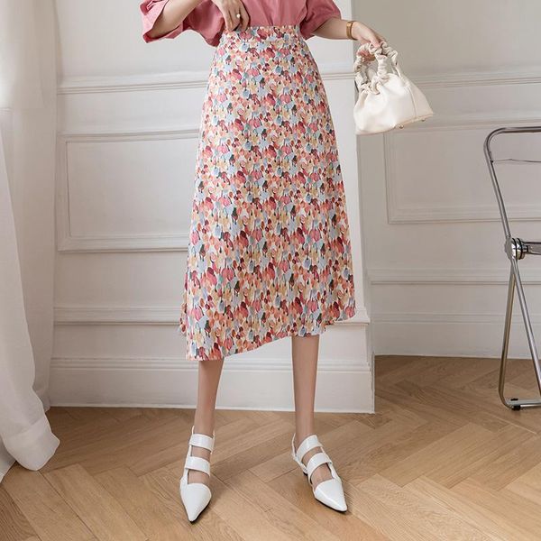 skirts 4 colors women chiffon floral printing long skirt high waist elastic a-line vintage female midi jupe femme, Black
skirts 4 colors women chiffon floral printing long skirt high waist elastic a-line vintage female midi jupe femme, Black