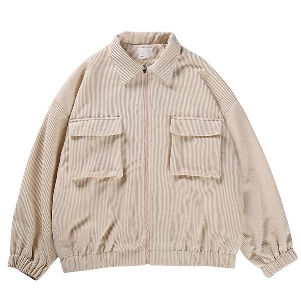 men's jackets green gray beige corduroy jacket fashion pocket tooling mens streetwear autumn loose hip-hop bomber men, Black;brown
men's jackets green gray beige corduroy jacket fashion pocket tooling mens streetwear autumn loose hip-hop bomber men, Black;brown