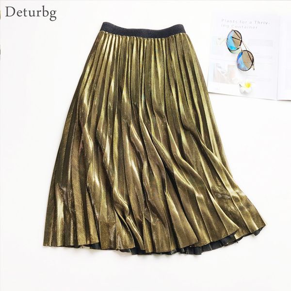 casual dresses women's vintage metal shiny knee-length skirt european style female high waist pleated a-line skirts faldas 2021 su, Black;gray
casual dresses women's vintage metal shiny knee-length skirt european style female high waist pleated a-line skirts faldas 2021 su, Black;gray
