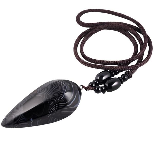 pendant necklaces tumbeelluwa stripes black onyx faceted polished stone amulet necklace, healing chakra point gem nylon cord for women, Silver
pendant necklaces tumbeelluwa stripes black onyx faceted polished stone amulet necklace, healing chakra point gem nylon cord for women, Silver